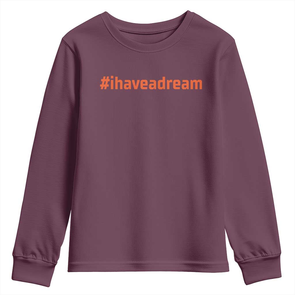 Martin Luther King Jr Youth Sweatshirt I Have A Dream MLK Day Black History Month - African Pride