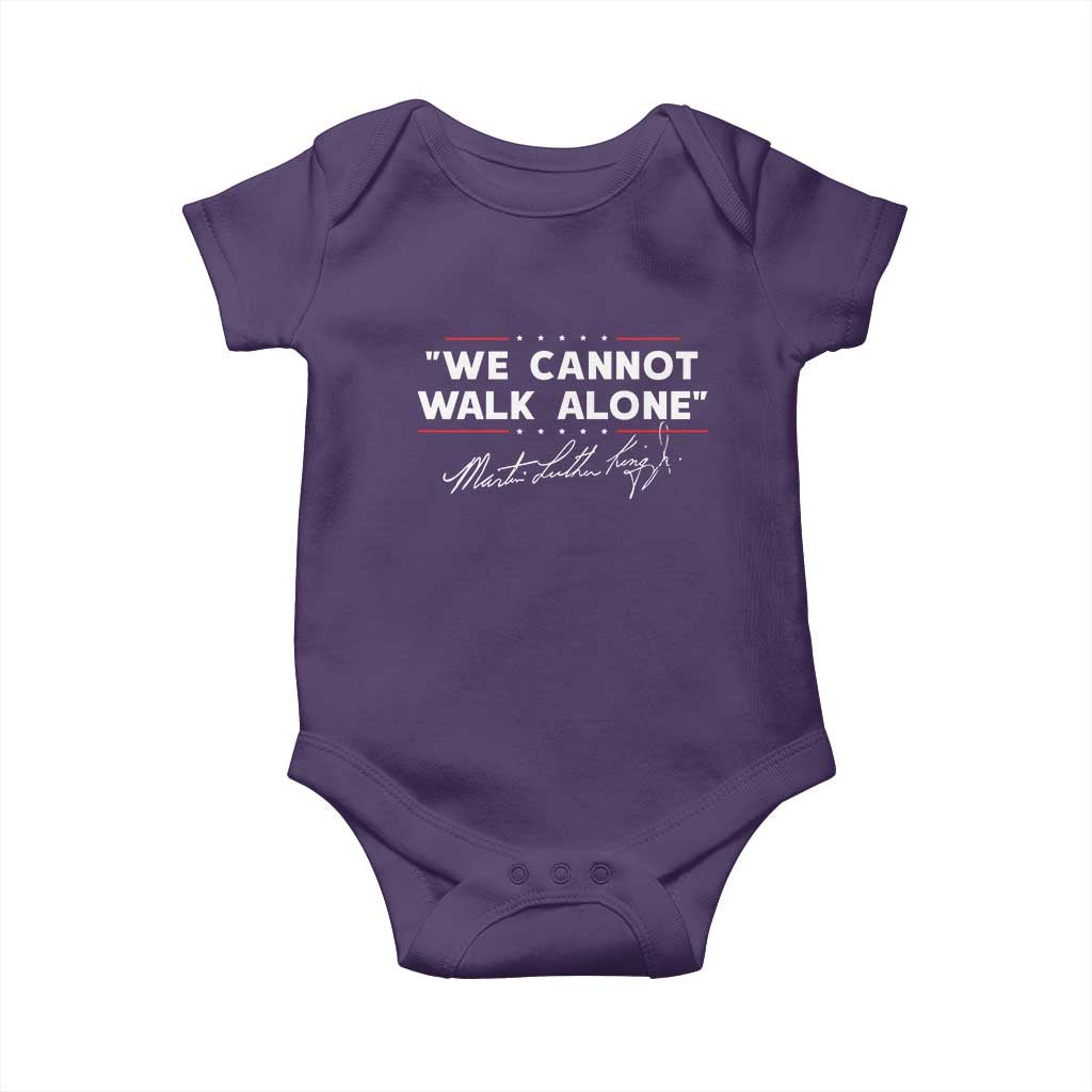 Martin Luther King Jr Baby Onesie We Cannot Walk Alone MLK Day - African Pride
