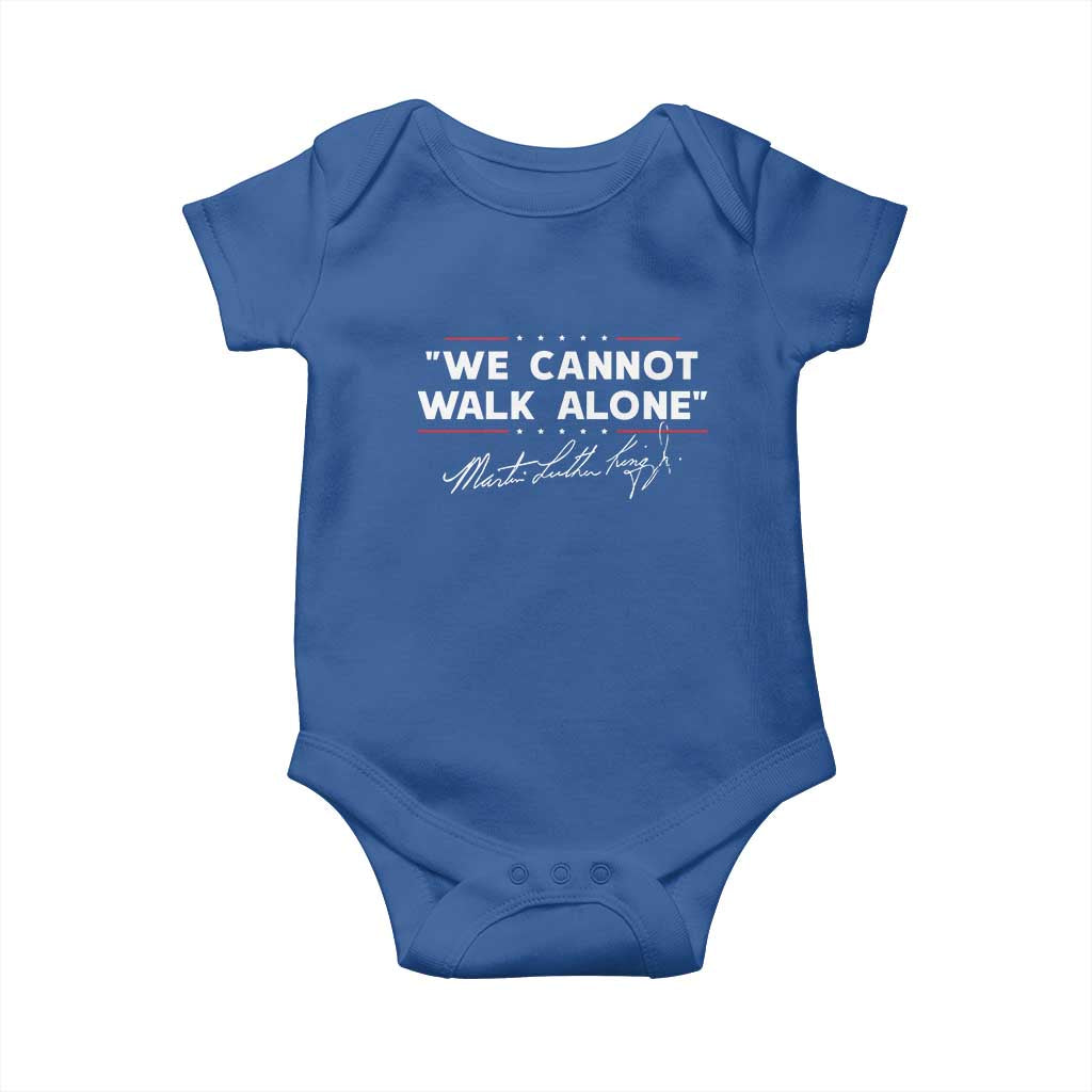 Martin Luther King Jr Baby Onesie We Cannot Walk Alone MLK Day - African Pride