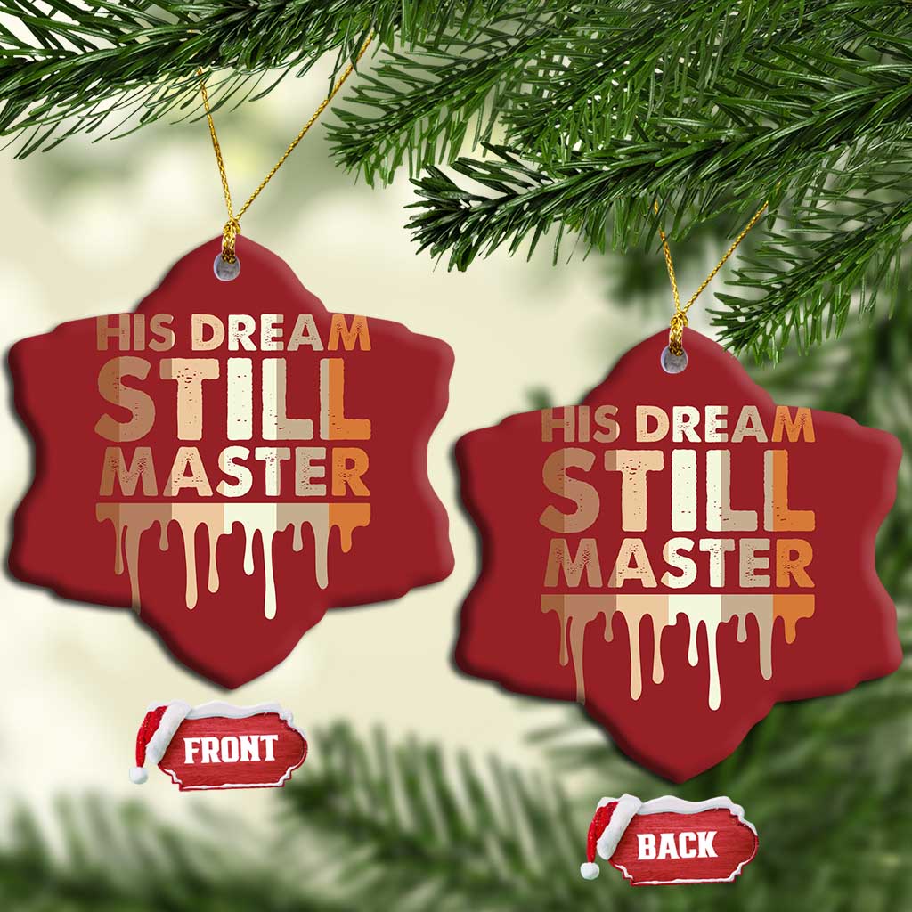 Martin Luther King Jr Christmas Ornament His Dream Still Matters Black History Month MLK Day - African Pride
