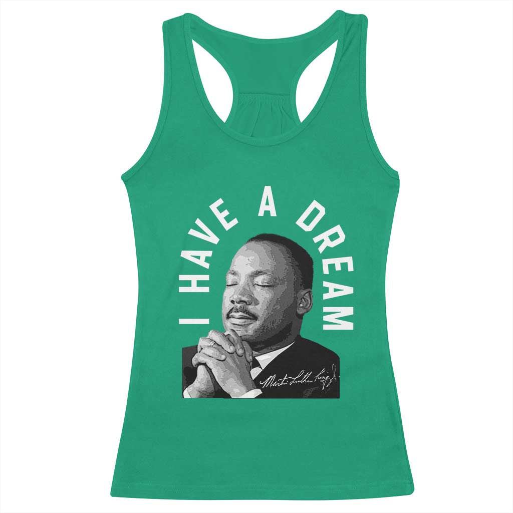 Martin Luther King Jr Racerback Tank Top I Have A Dream Black History Month MLK Day - African Pride