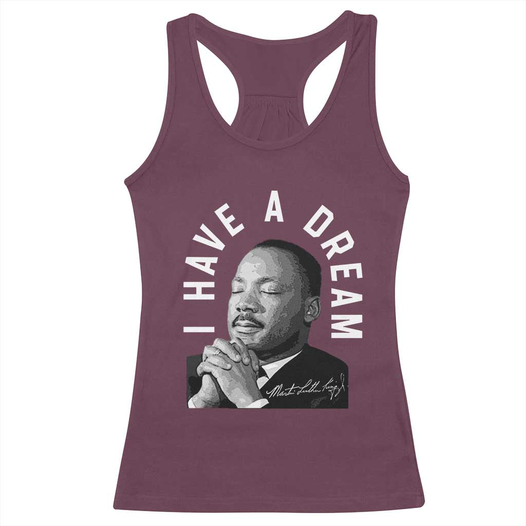 Martin Luther King Jr Racerback Tank Top I Have A Dream Black History Month MLK Day - African Pride