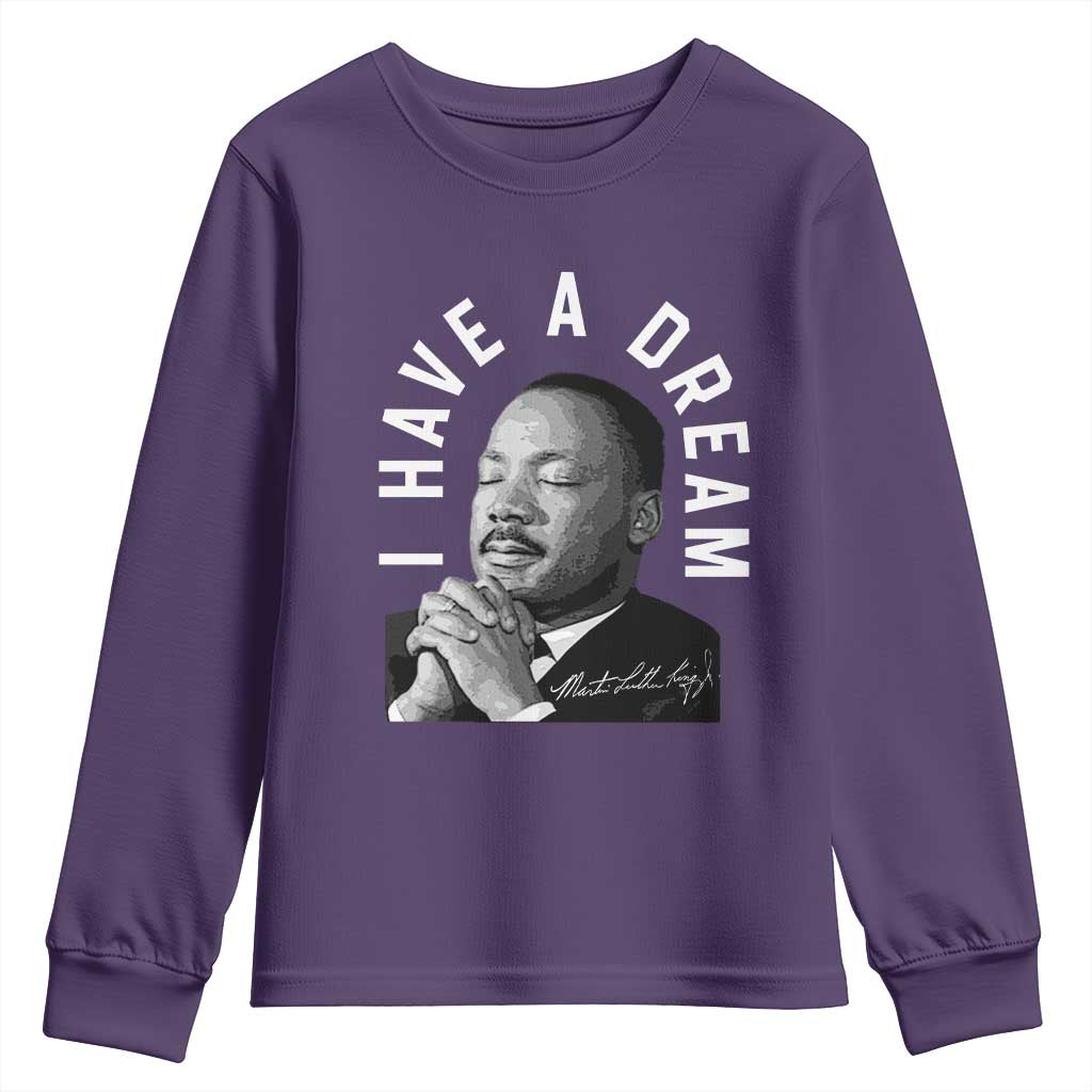 Martin Luther King Jr Youth Sweatshirt I Have A Dream Black History Month MLK Day - African Pride