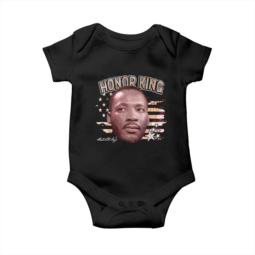 Martin Luther King Jr. Baby Onesie MLK Day Black History Month American Flag - African Pride