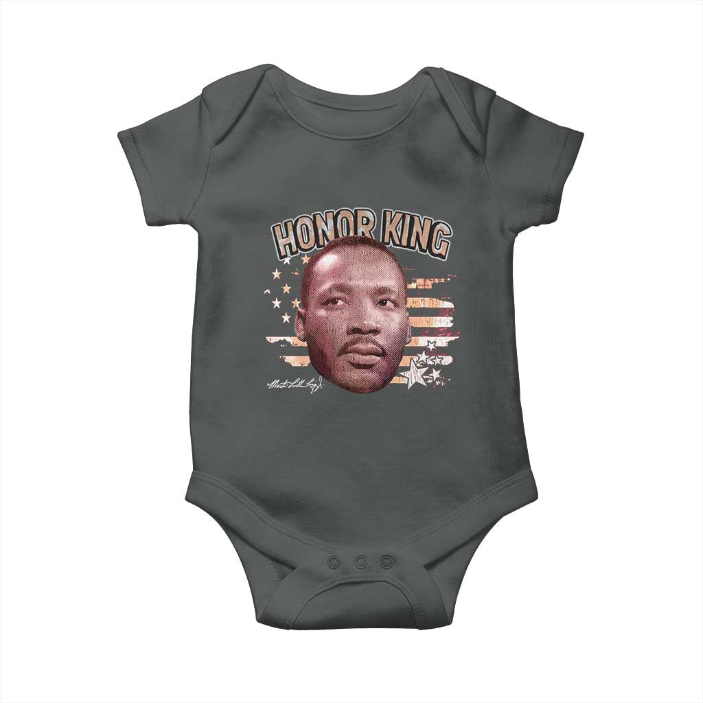 Martin Luther King Jr. Baby Onesie MLK Day Black History Month American Flag - African Pride