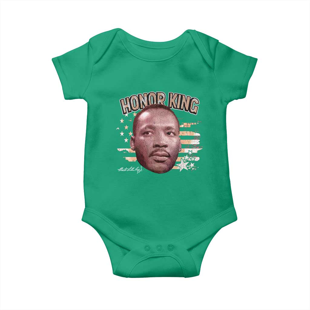 Martin Luther King Jr. Baby Onesie MLK Day Black History Month American Flag - African Pride