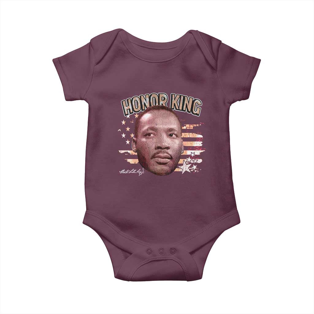 Martin Luther King Jr. Baby Onesie MLK Day Black History Month American Flag - African Pride