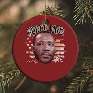 Martin Luther King Jr. Christmas Ornament MLK Day Black History Month American Flag - African Pride