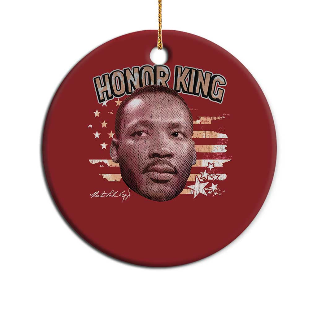 Martin Luther King Jr. Christmas Ornament MLK Day Black History Month American Flag - African Pride
