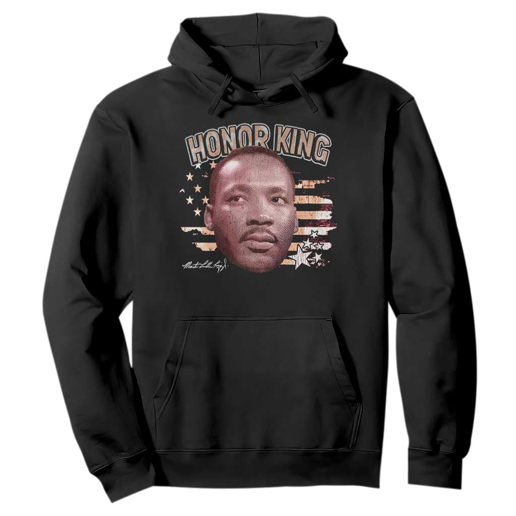 Martin Luther King Jr. Hoodie MLK Day Black History Month American Flag - African Pride