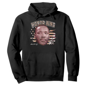 Martin Luther King Jr. Hoodie MLK Day Black History Month American Flag - African Pride