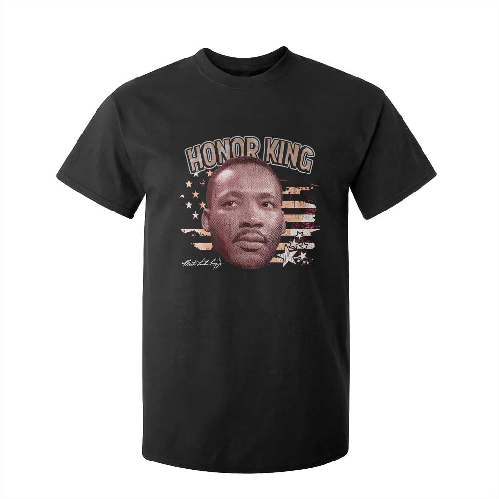 Martin Luther King Jr. T Shirt For Kid MLK Day Black History Month American Flag - African Pride