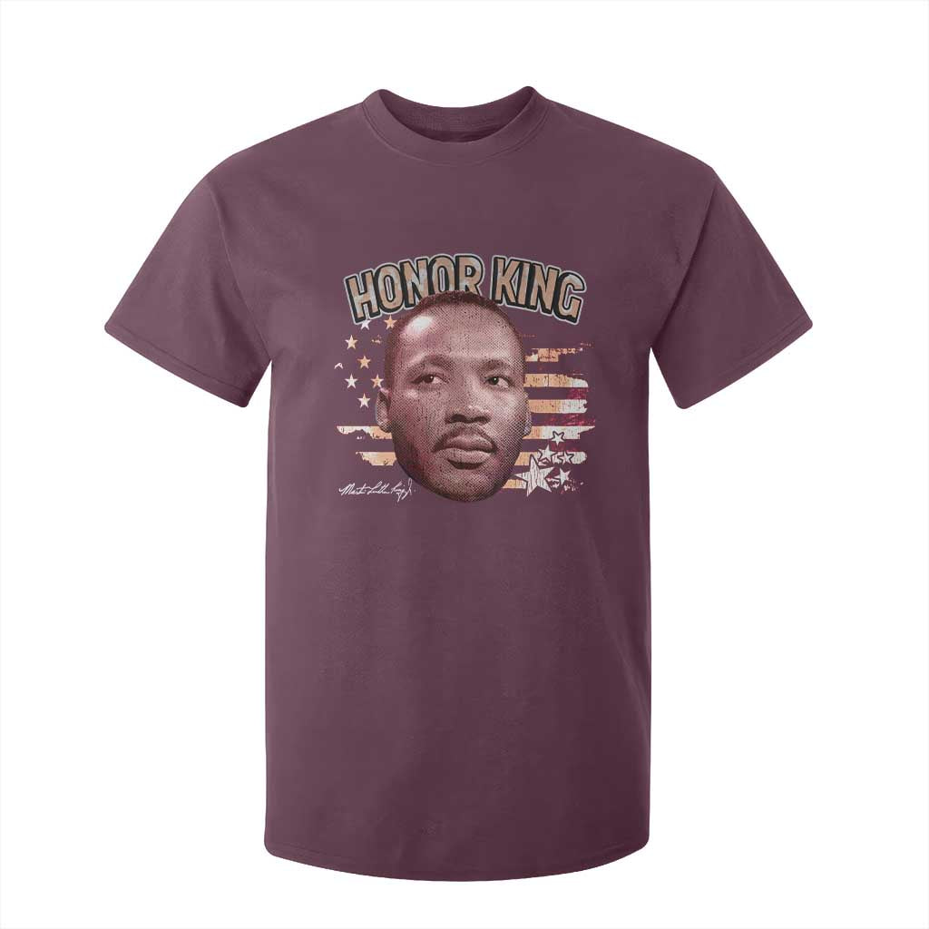Martin Luther King Jr. T Shirt For Kid MLK Day Black History Month American Flag - African Pride