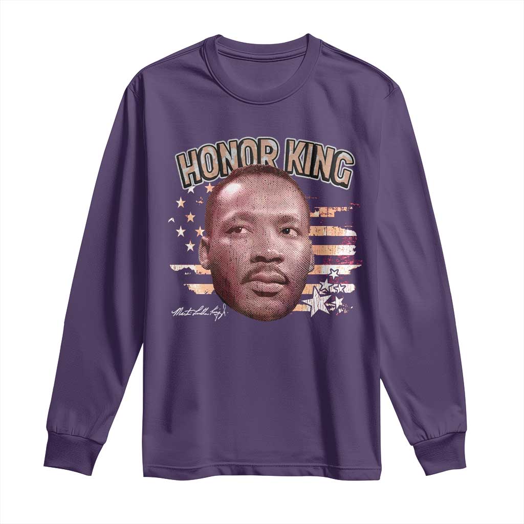 Martin Luther King Jr. Long Sleeve Shirt MLK Day Black History Month American Flag - African Pride
