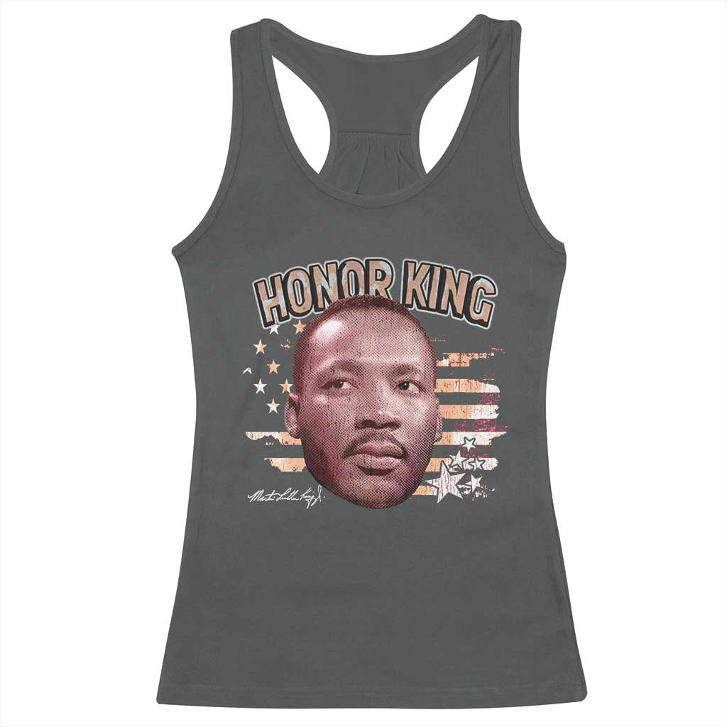 Martin Luther King Jr. Racerback Tank Top MLK Day Black History Month American Flag - African Pride