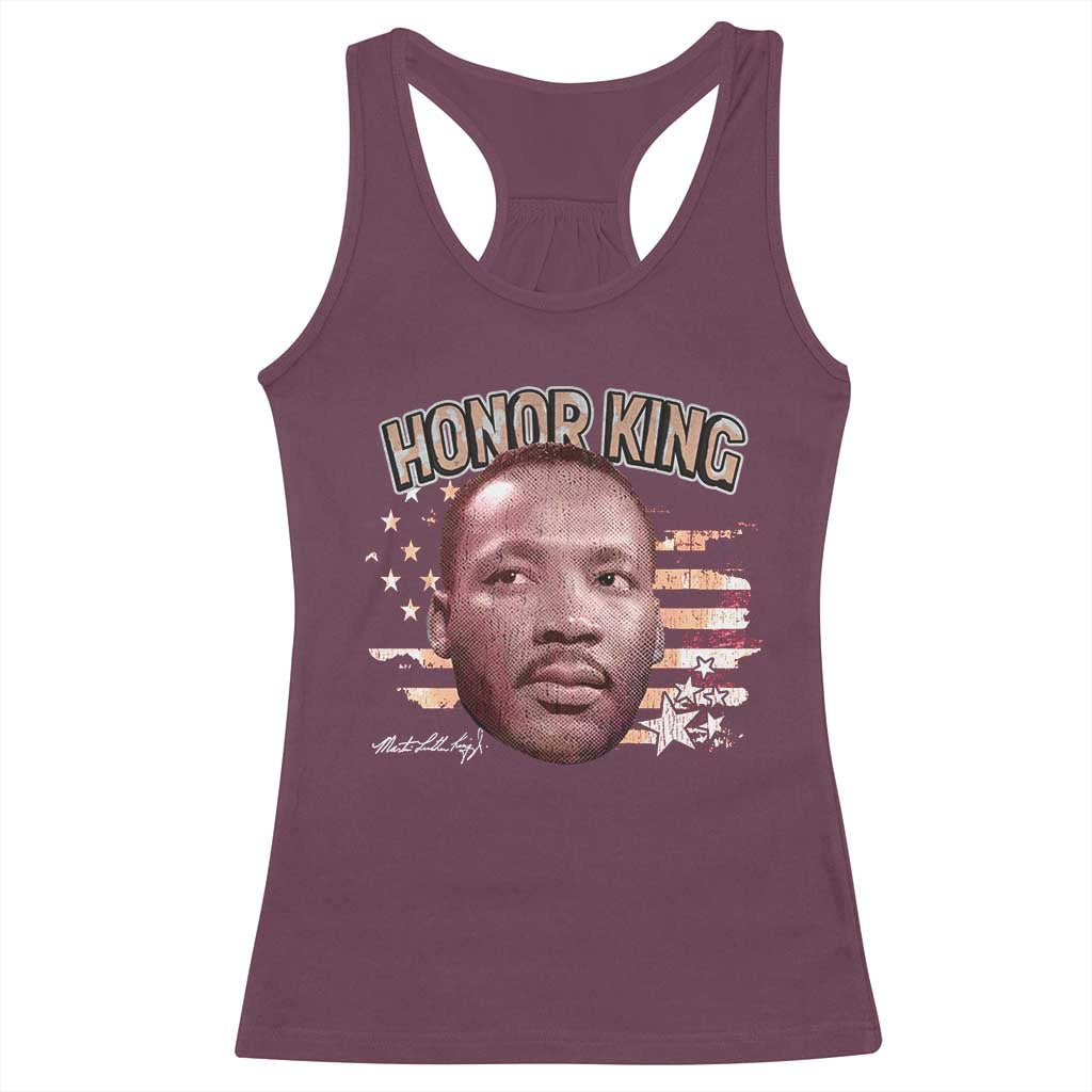 Martin Luther King Jr. Racerback Tank Top MLK Day Black History Month American Flag - African Pride