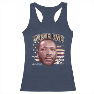 Martin Luther King Jr. Racerback Tank Top MLK Day Black History Month American Flag - African Pride