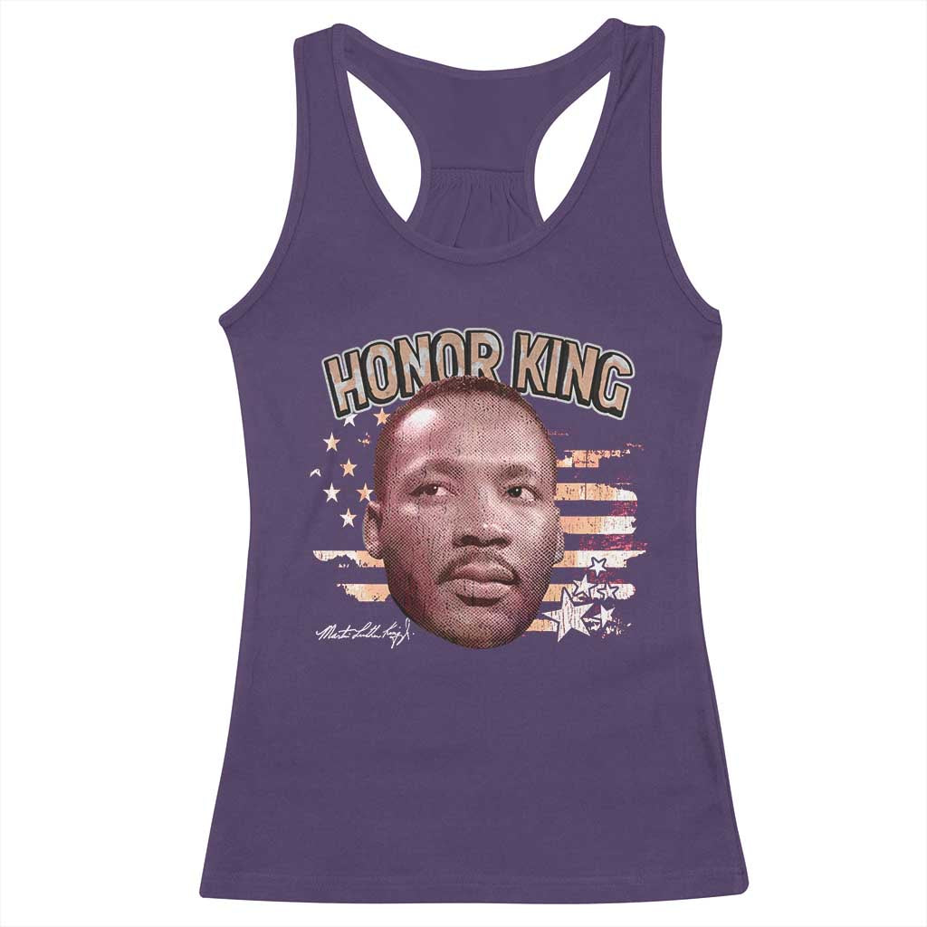 Martin Luther King Jr. Racerback Tank Top MLK Day Black History Month American Flag - African Pride