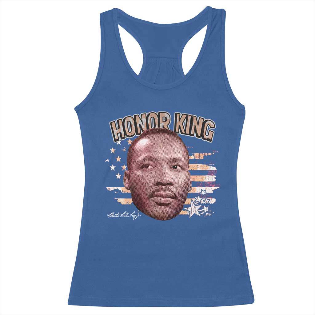 Martin Luther King Jr. Racerback Tank Top MLK Day Black History Month American Flag - African Pride