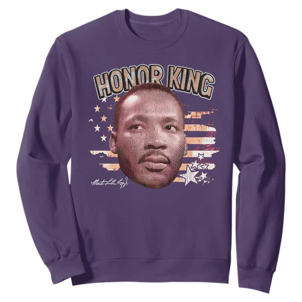 Martin Luther King Jr. Sweatshirt MLK Day Black History Month American Flag - African Pride