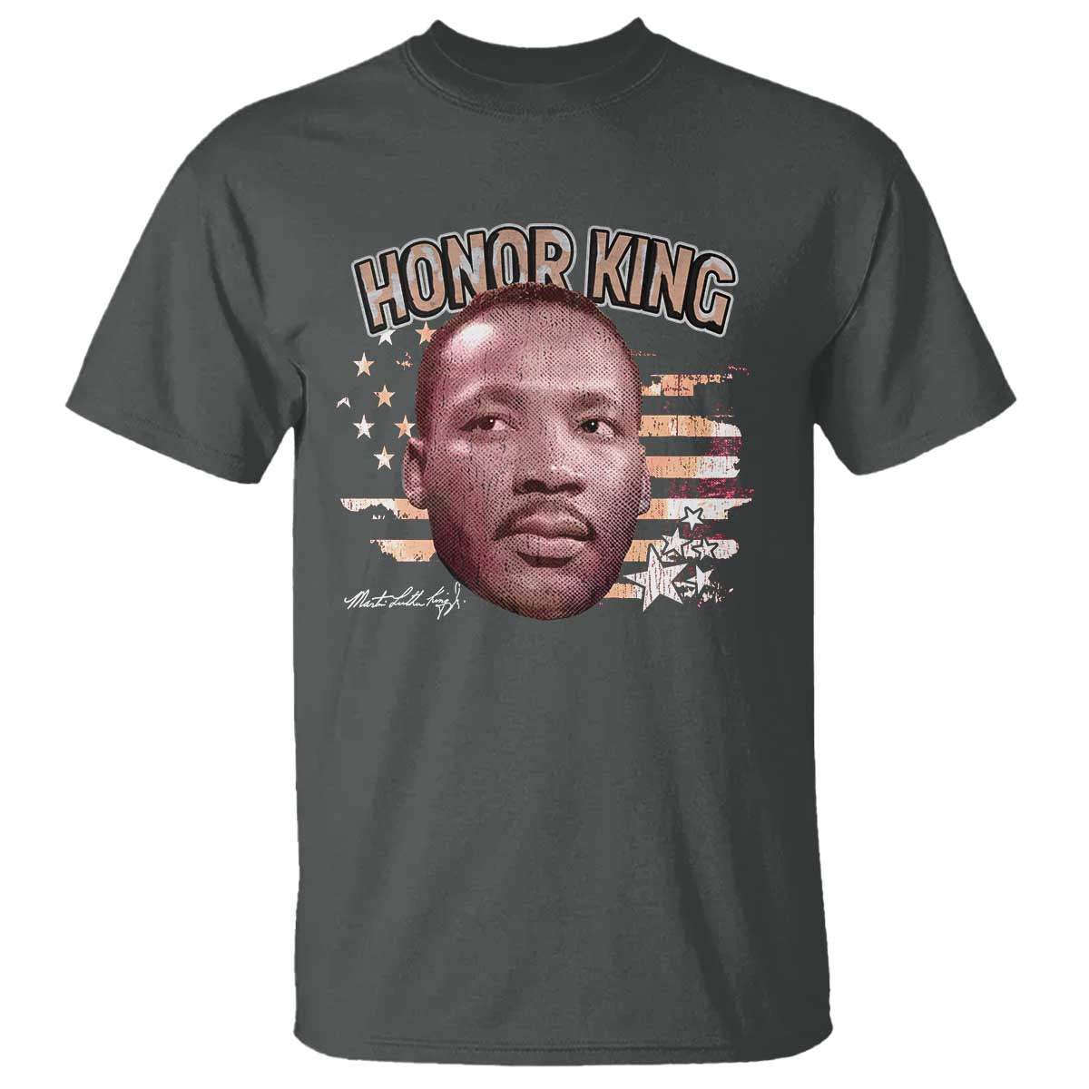 Martin Luther King Jr. T Shirt MLK Day Black History Month American Flag - African Pride