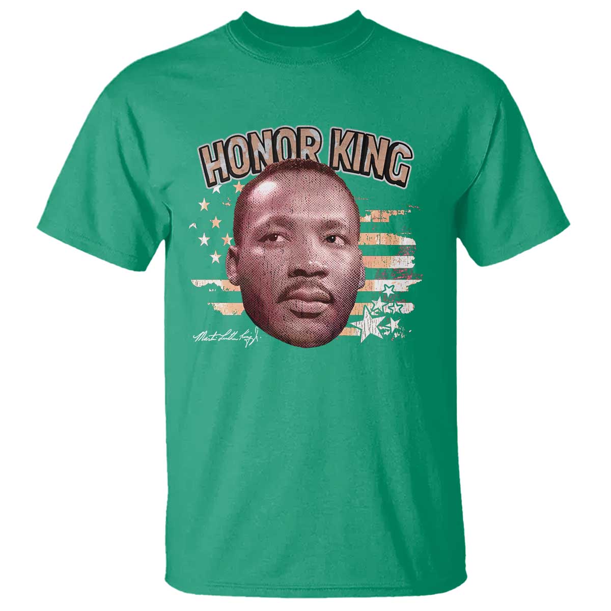 Martin Luther King Jr. T Shirt MLK Day Black History Month American Flag - African Pride