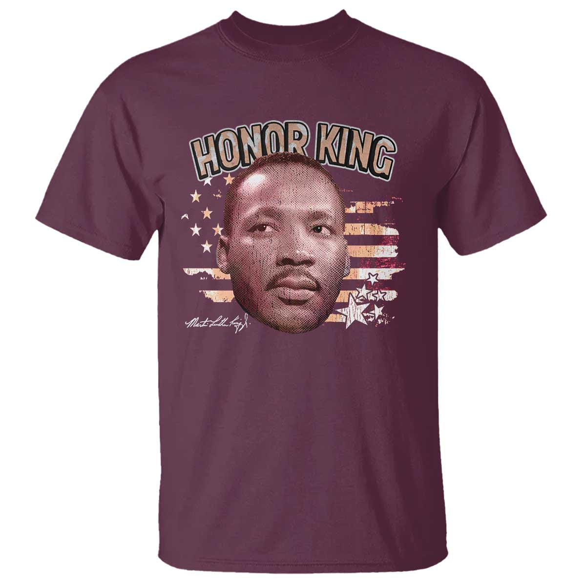 Martin Luther King Jr. T Shirt MLK Day Black History Month American Flag - African Pride