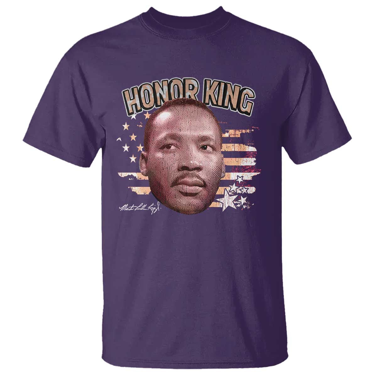 Martin Luther King Jr. T Shirt MLK Day Black History Month American Flag - African Pride