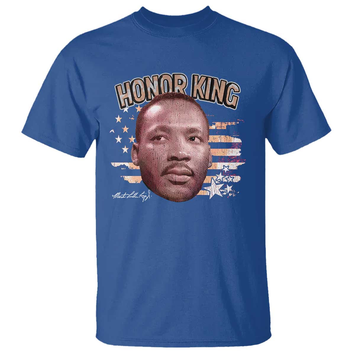 Martin Luther King Jr. T Shirt MLK Day Black History Month American Flag - African Pride