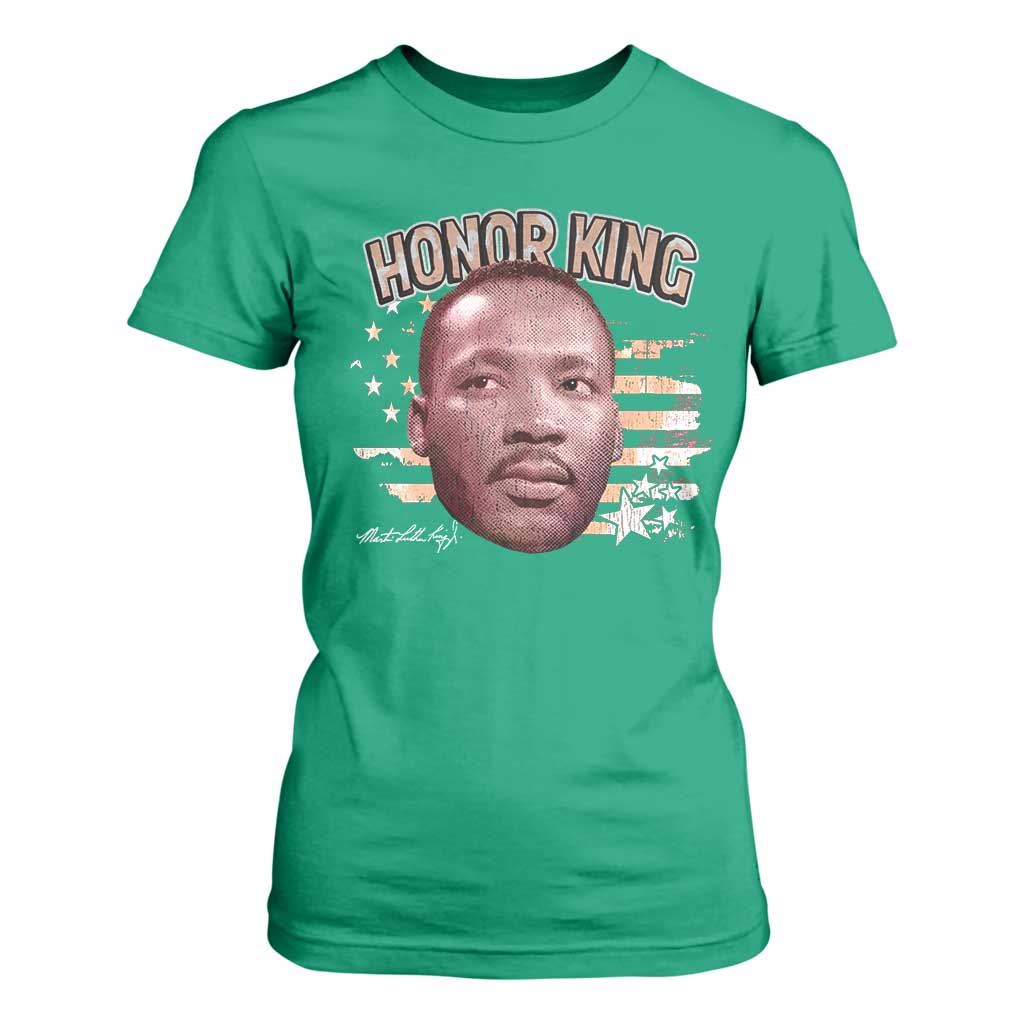 Martin Luther King Jr. T Shirt For Women MLK Day Black History Month American Flag - African Pride