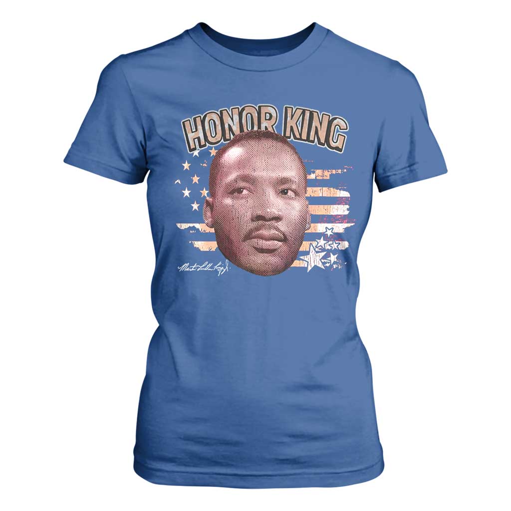 Martin Luther King Jr. T Shirt For Women MLK Day Black History Month American Flag - African Pride