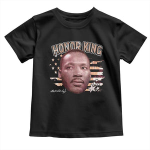 Martin Luther King Jr. Toddler T Shirt MLK Day Black History Month American Flag - African Pride