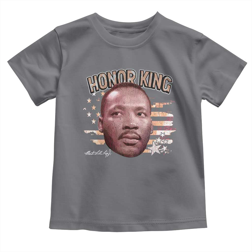 Martin Luther King Jr. Toddler T Shirt MLK Day Black History Month American Flag - African Pride