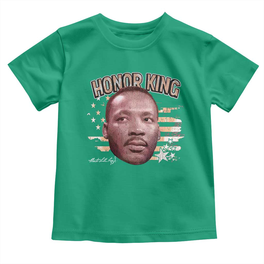 Martin Luther King Jr. Toddler T Shirt MLK Day Black History Month American Flag - African Pride