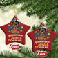 Afro Autism Mom Christmas Ornament African American Autistic Black Mama Religious Cross - African Pride