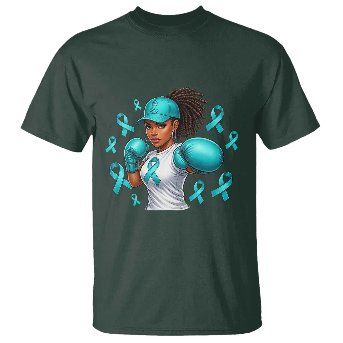 Black Women Fight Sexual Assault Awareness T Shirt African American Teal Ribbon Support