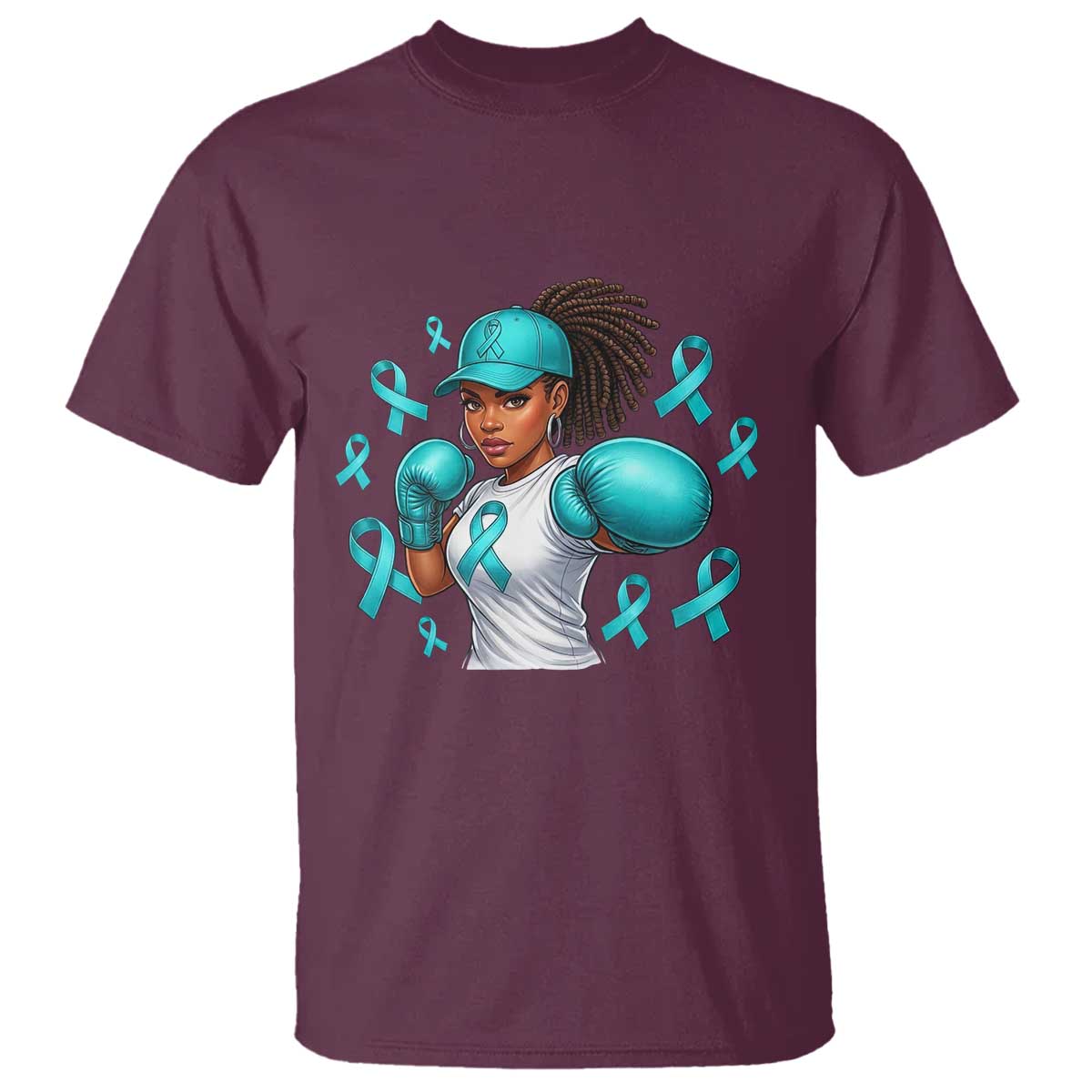 Black Women Fight Sexual Assault Awareness T Shirt African American Teal Ribbon Support