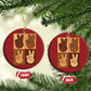 Peace Sign Equality for All Christmas Ornament Peace Out V Fingers Hand Equal Rights - African Pride