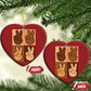 Peace Sign Equality for All Christmas Ornament Peace Out V Fingers Hand Equal Rights - African Pride