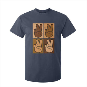 Peace Sign Equality for All T Shirt For Kid Peace Out V Fingers Hand Equal Rights - African Pride