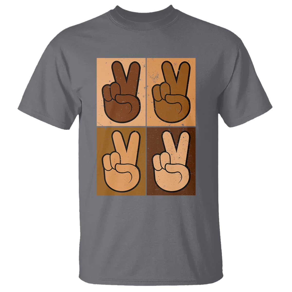 Peace Sign Equality for All T Shirt Peace Out V Fingers Hand Equal Rights - African Pride
