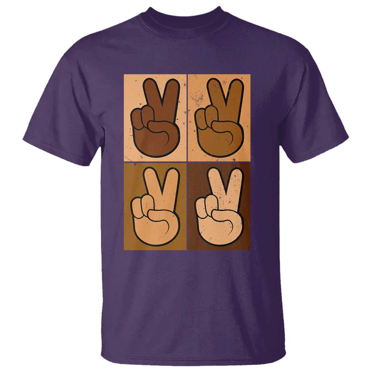 Peace Sign Equality for All T Shirt Peace Out V Fingers Hand Equal Rights - African Pride