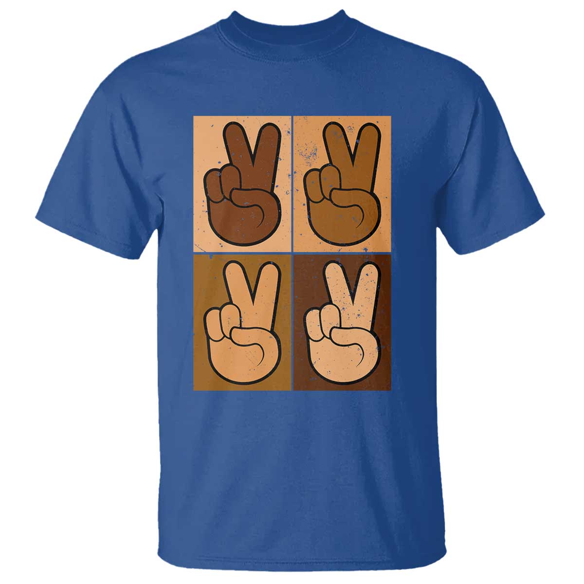 Peace Sign Equality for All T Shirt Peace Out V Fingers Hand Equal Rights - African Pride