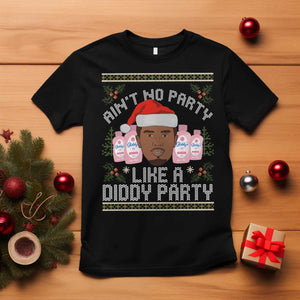 Funny Christmas T Shirt Ain't No Party Like a Diddy Party Baby Oil Ugly Gifts - African Pride