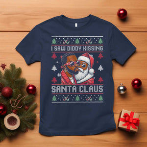 Funny Christmas T Shirt Funy Dirty I Saw Diddy Kissing Santa Claus Ugly Xmas Sweater - African Pride