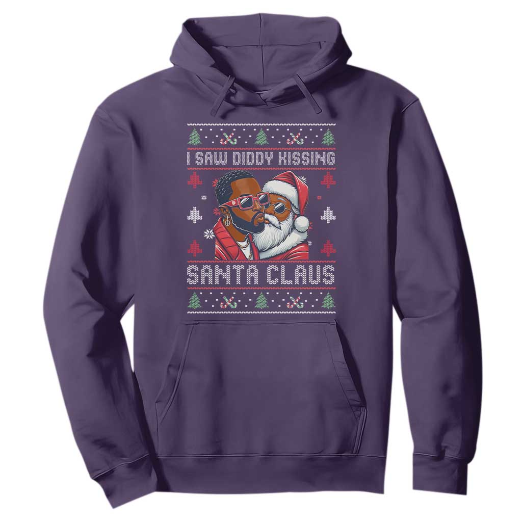 Funny Christmas Hoodie Funy Dirty I Saw Diddy Kissing Santa Claus Ugly Xmas Sweater - African Pride