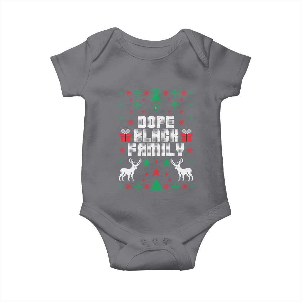 African American Family Christmas Baby Onesie Dope Black Family Matching Ugly Christmas - African Pride