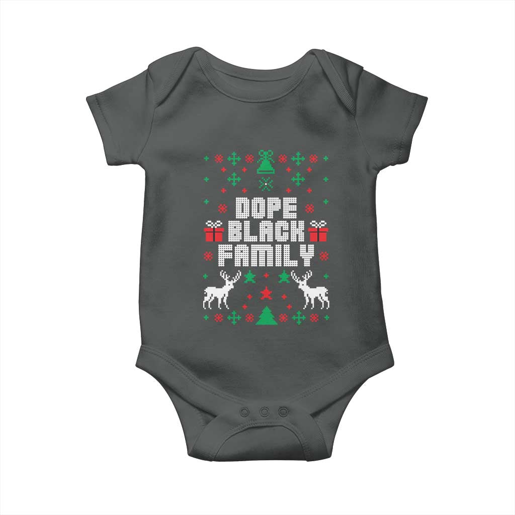 African American Family Christmas Baby Onesie Dope Black Family Matching Ugly Christmas - African Pride
