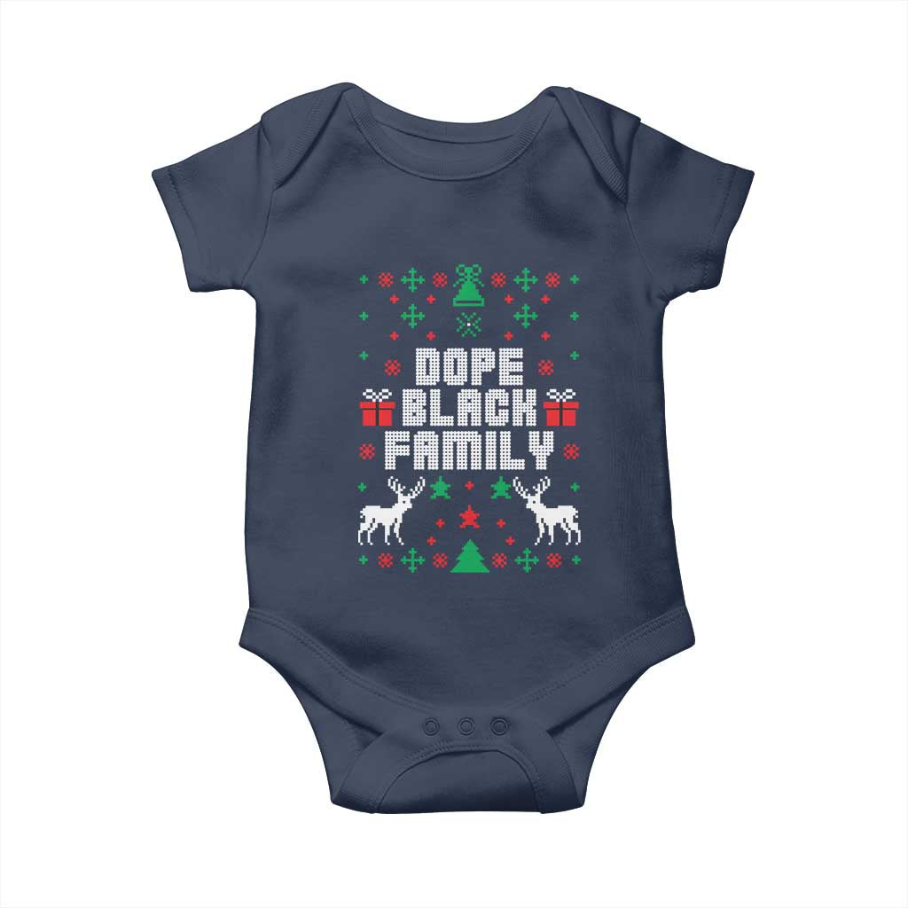 African American Family Christmas Baby Onesie Dope Black Family Matching Ugly Christmas - African Pride