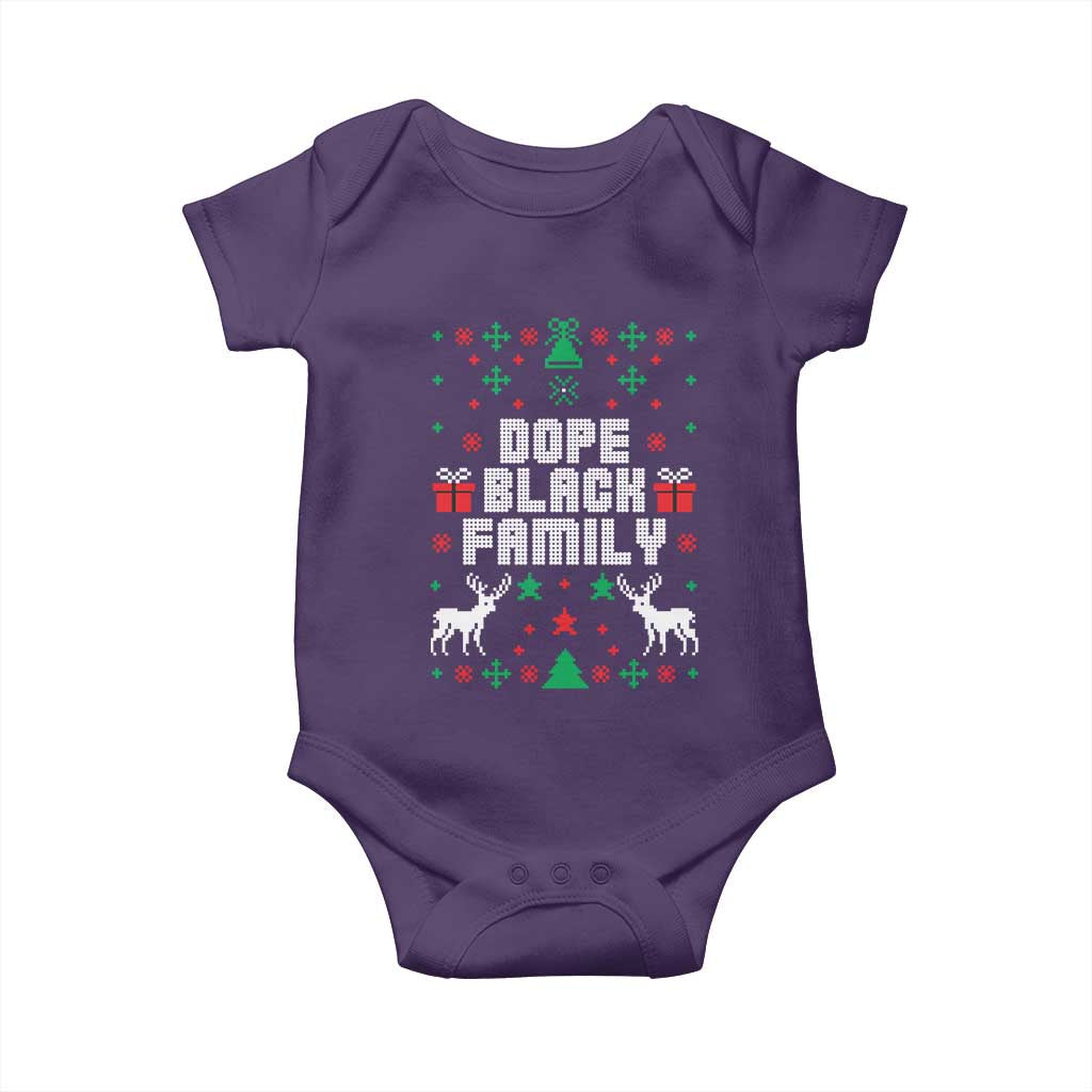 African American Family Christmas Baby Onesie Dope Black Family Matching Ugly Christmas - African Pride
